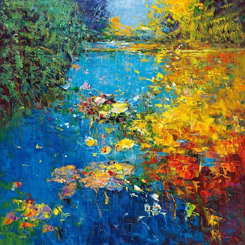 Madjid  Idyll I Kunstdruk 98x98cm | Yourdecoration.nl