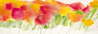 Marta Peuckert  Poppy ribbon yellow Kunstdruk 100x35cm | Yourdecoration.nl
