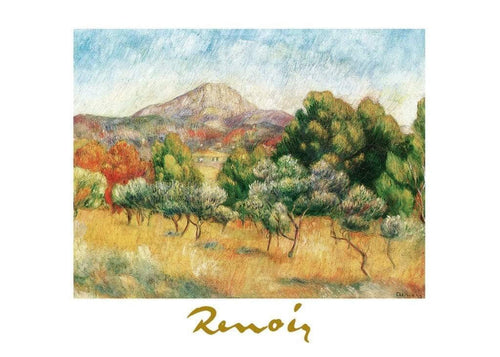 Auguste Renoir  Il mont Sainte Victoire Kunstdruk 70x50cm | Yourdecoration.nl