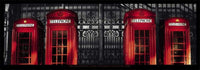 StÃ©phane Rey Gorrez  London  Red Telephone Boxes Kunstdruk 95x33cm | Yourdecoration.nl