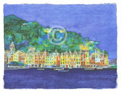 Ralf Westphal  Portofino / Ligurien Kunstdruk 90x70cm | Yourdecoration.nl