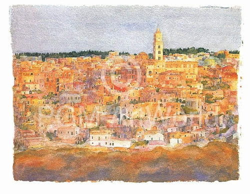 Ralf Westphal  Matera Sassi / Basilicata Kunstdruk 100x70cm | Yourdecoration.nl