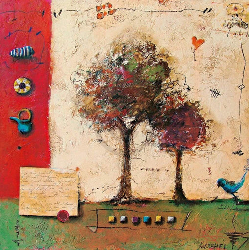 Sonja Kobrehel  Tree I Kunstdruk 70x70cm | Yourdecoration.nl