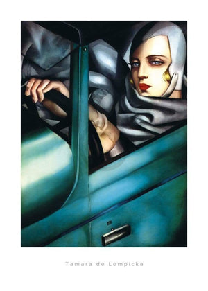 Tamara De Lempicka  Self Portrait Kunstdruk 50x70cm | Yourdecoration.nl