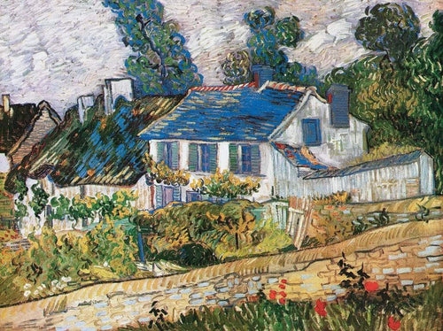 Vincent Van Gogh  Case ad Auvers Kunstdruk 80x60cm | Yourdecoration.nl