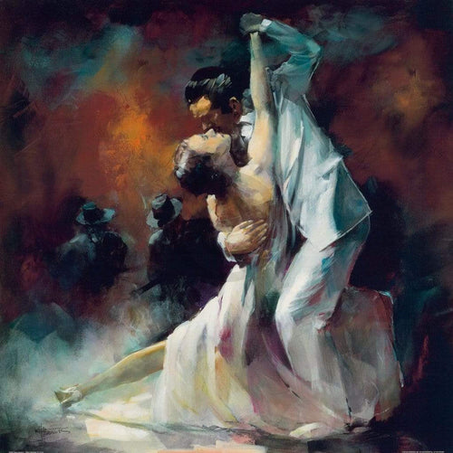 Willem Haenraets  Tango Argentino I Kunstdruk 70x70cm | Yourdecoration.nl