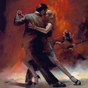 Willem Haenraets  Tango Argentino II Kunstdruk 70x70cm | Yourdecoration.nl