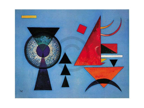 Wassily Kandinsky  Weiches Hart Kunstdruk 80x60cm | Yourdecoration.nl