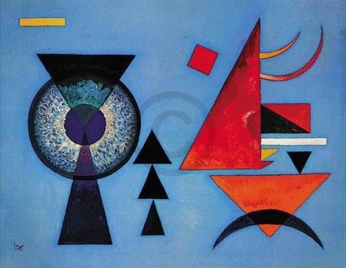 Wassily Kandinsky  Weiches Hart Kunstdruk 100x70cm | Yourdecoration.nl