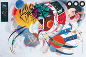 Wassily Kandinsky  Dominant curve Kunstdruk 100x70cm | Yourdecoration.nl