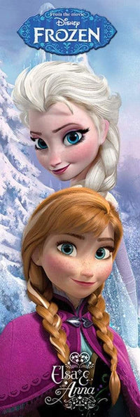 Pyramid Frozen Anna and Elsa Poster 53x158cm | Yourdecoration.nl