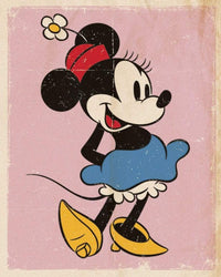 Pyramid Minnie Mouse Retro Poster 40x50cm | Yourdecoration.nl
