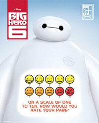 Pyramid Big Hero 6 Rate Your Pain Poster 40x50cm | Yourdecoration.nl