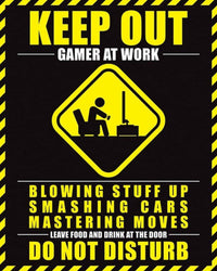 Pyramid Gamer At Work Do Not Disturb Poster 40x50cm | Yourdecoration.nl