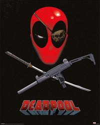 Pyramid Deadpool Eye Patch Poster 40x50cm | Yourdecoration.nl