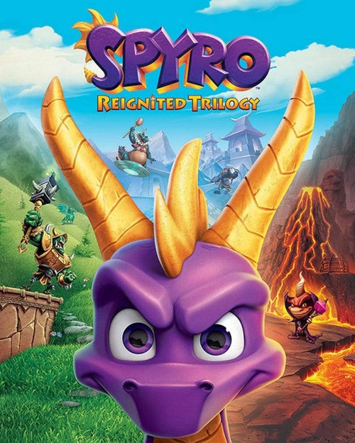 Pyramid Spyro Game Cover Art Poster 40x50cm | Yourdecoration.nl