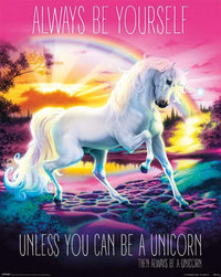 Pyramid Unicorn Always Be Yourself Poster 40x50cm | Yourdecoration.nl