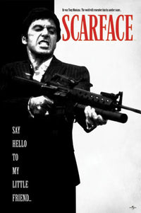pyramid pp32598 scarface say hello to my little friend poster 61x91 5cm | Yourdecoration.nl