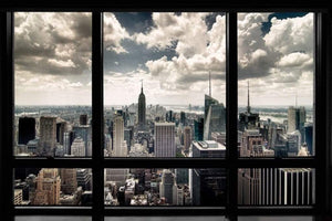 Pyramid New York Window Poster 91,5x61cm | Yourdecoration.nl