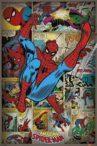 Pyramid Marvel Comics Spider Man Retro Poster 61x91,5cm | Yourdecoration.nl