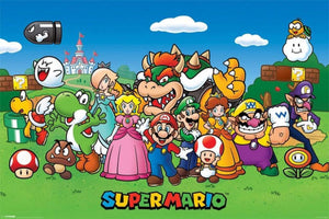 Pyramid Super Mario Characters Poster 91,5x61cm | Yourdecoration.nl