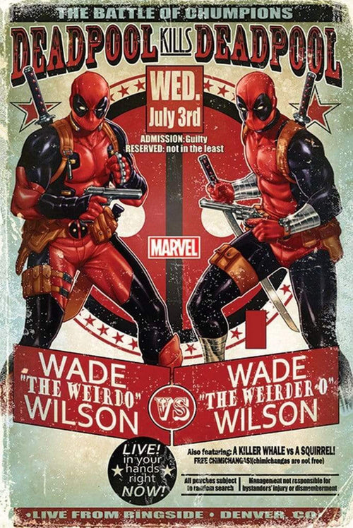 Pyramid Deadpool Wade vs Wade Poster 61x91,5cm | Yourdecoration.nl