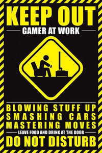Pyramid Gamer At Work Do Not Disturb Poster 61x91,5cm | Yourdecoration.nl