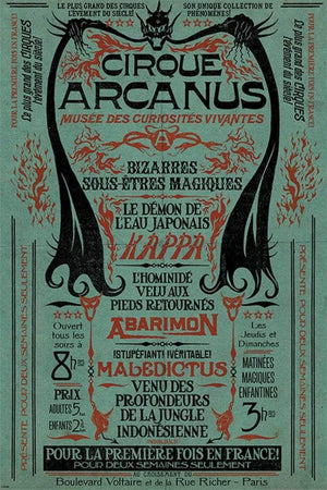 Pyramid Fantastic Beasts the Crimes of Grindelwald Le Cirque Arcanus Poster 61x91,5cm | Yourdecoration.nl