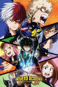 Pyramid My Hero Academia Characters Mosaic Poster 61x91,5cm | Yourdecoration.nl