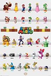 Pyramid Super Mario Character Parade Poster 61x91,5cm | Yourdecoration.nl