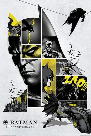 Pyramid Batman 80th Anniversary Poster 61x91,5cm | Yourdecoration.nl