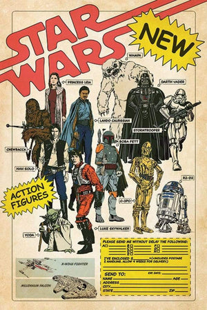 Pyramid Star Wars Action Figures Poster 61x91,5cm | Yourdecoration.nl