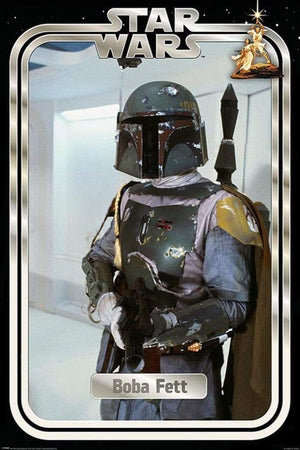 Pyramid Star Wars Boba Fett Retro Packaging Poster 61x91,5cm | Yourdecoration.nl