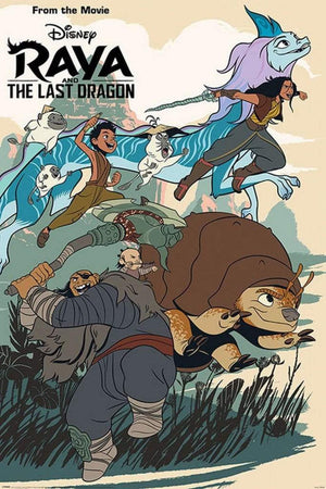 Pyramid Raya and the Last Dragon Jumping Into Action Poster 61x91,5cm | Yourdecoration.nl