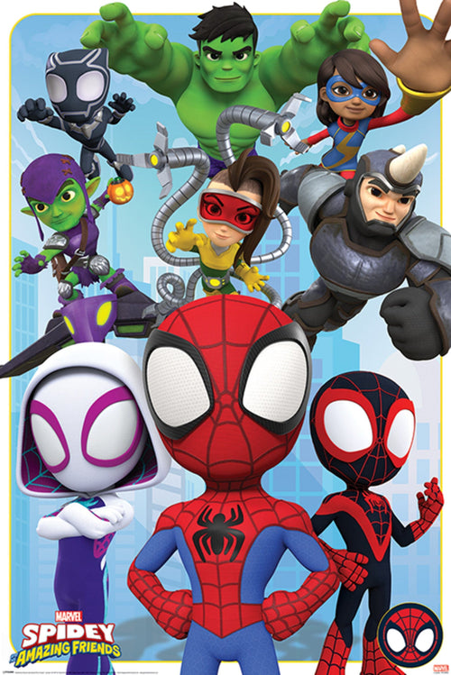 Pyramid Pp34950 Spidey And His Amazing Friends Goodies And Baddies Poster 61X91-5cm | Yourdecoration.nl