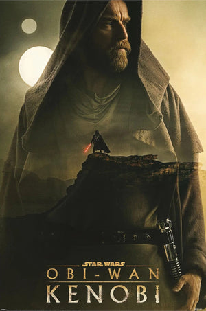 pyramid pp34969 star wars obi wan kenobi light vs dark poster 61x91,5cm | Yourdecoration.nl