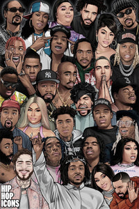 pyramid pp35209 hip hop icons poster 61x91,5cm | Yourdecoration.nl