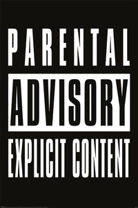 pyramid pp35241 parental advisory explicit content poster 61x91,5cm | Yourdecoration.nl