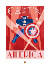 Pyramid Marvel Deco Captain America Kunstdruk 60x80cm | Yourdecoration.nl
