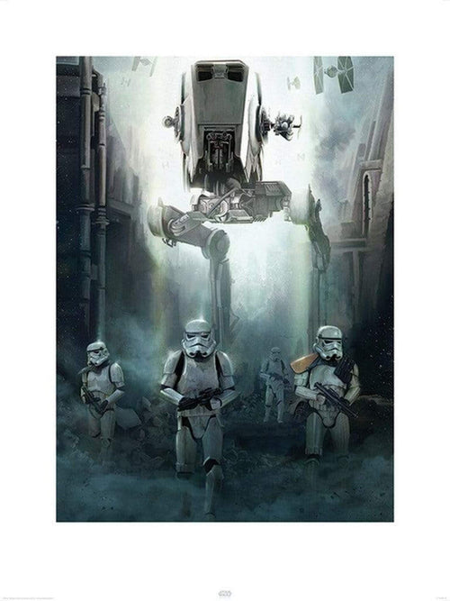 Pyramid Star Wars Rogue One Stormtrooper Patrol Kunstdruk 60x80cm | Yourdecoration.nl