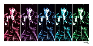 Pyramid Elvis Presley 68 Comeback Special Pop Art Kunstdruk 50x100cm | Yourdecoration.nl