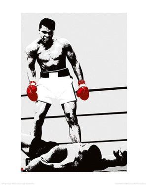 Pyramid Muhammad Ali Gloves Kunstdruk 40x50cm | Yourdecoration.nl