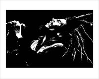 Pyramid Bob Marley Black and White Kunstdruk 40x50cm | Yourdecoration.nl