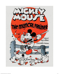 Pyramid Mickey Mouse The Musical Farmer Kunstdruk 40x50cm | Yourdecoration.nl