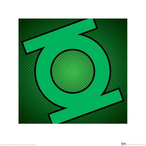 Pyramid DC Comics Green Lantern Symbol Kunstdruk 40x40cm | Yourdecoration.nl