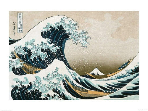 Pyramid Hokusai Great Wave off Kanagawa Kunstdruk 60x80cm | Yourdecoration.nl