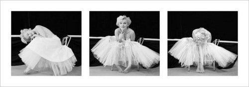 Pyramid Marilyn Monroe Ballerina Triptych Kunstdruk 33x95cm | Yourdecoration.nl