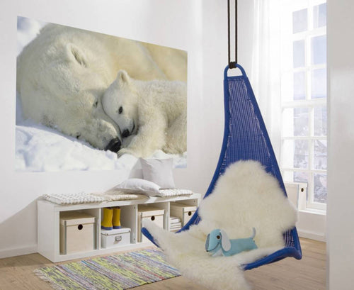 Komar Polar Bears Fotobehang 184x127cm | Yourdecoration.nl