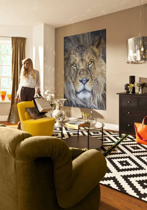 Komar Lion Fotobehang 127x184cm | Yourdecoration.nl