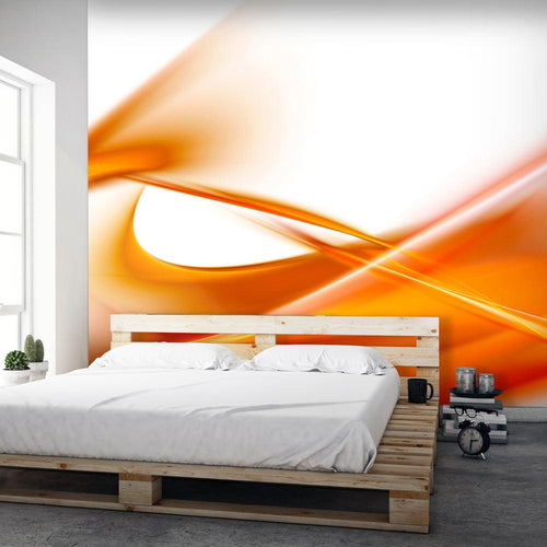 Artgeist Abstractie Oranje Vlies Fotobehang Sfeer | Yourdecoration.nl